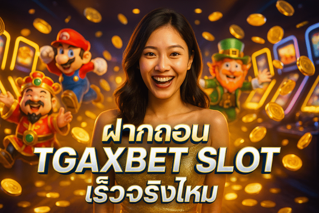 ฝากถอน TGAXBET SLOT เร็วจริงไหม